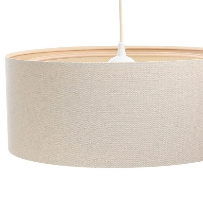 B-Ware Maco Design Hängelampe Boho creme beige Leinen Jute Ø50cm H20cm SIEHE TEXT/FOTO