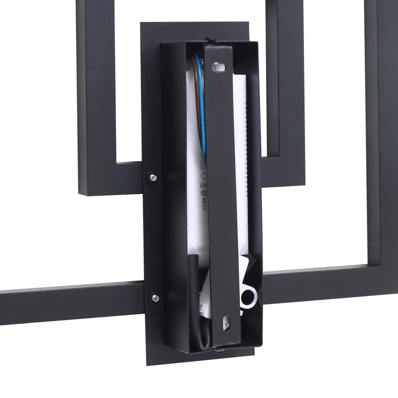 B-Ware Lindby Deckenleuchte Deckenlampe LED Madamo warmweiß Licht schwarz 30 cm
