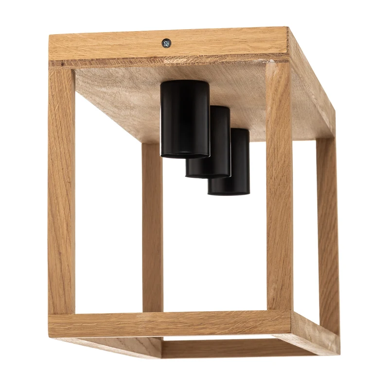 B-Ware Envostar Deckenleuchte Lampe Rowan Leuchte Eichenholz Holz 3fl SIEHE TEXT