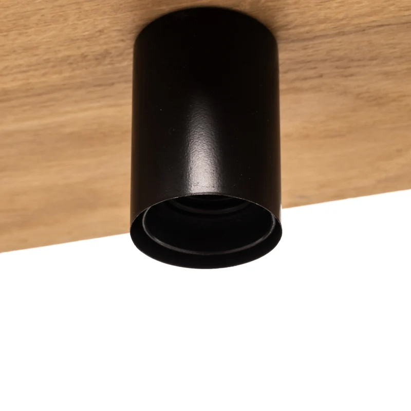 B-Ware Envostar Deckenleuchte Lampe Rowan Leuchte Eichenholz Holz 3fl SIEHE TEXT