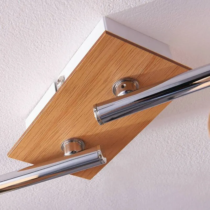 B-Ware Lampenwelt Holz-Deckenstrahler Vivica 4-fl. Deckenlampe Lampe SIEHE TEXT/FOTO