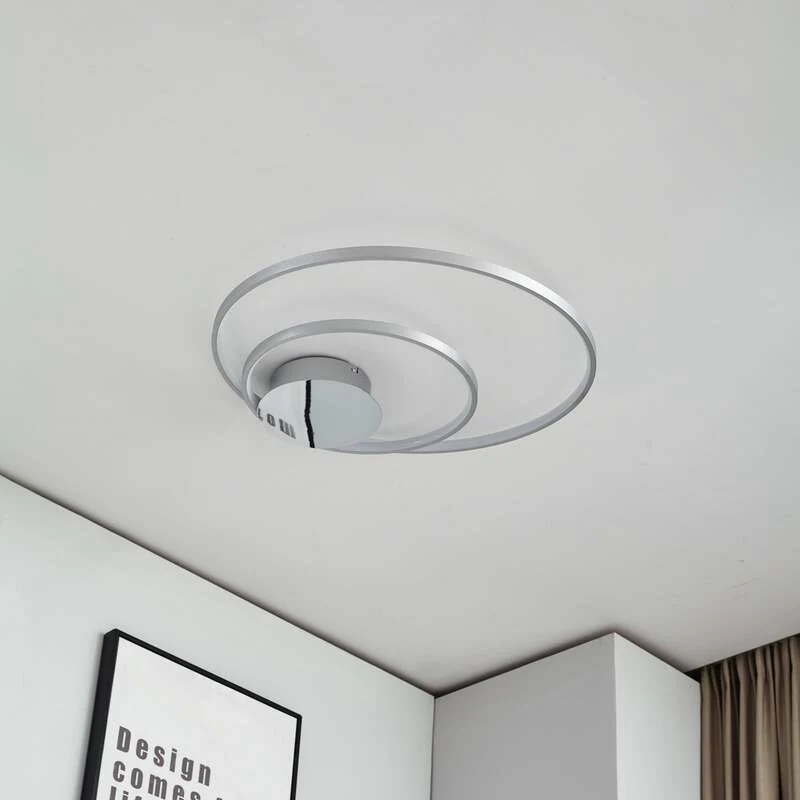 B-Ware Lindby Nerwin LED-Deckenleuchte Deckenlampe Lampe Leuchte 30 Watt alu chrom330