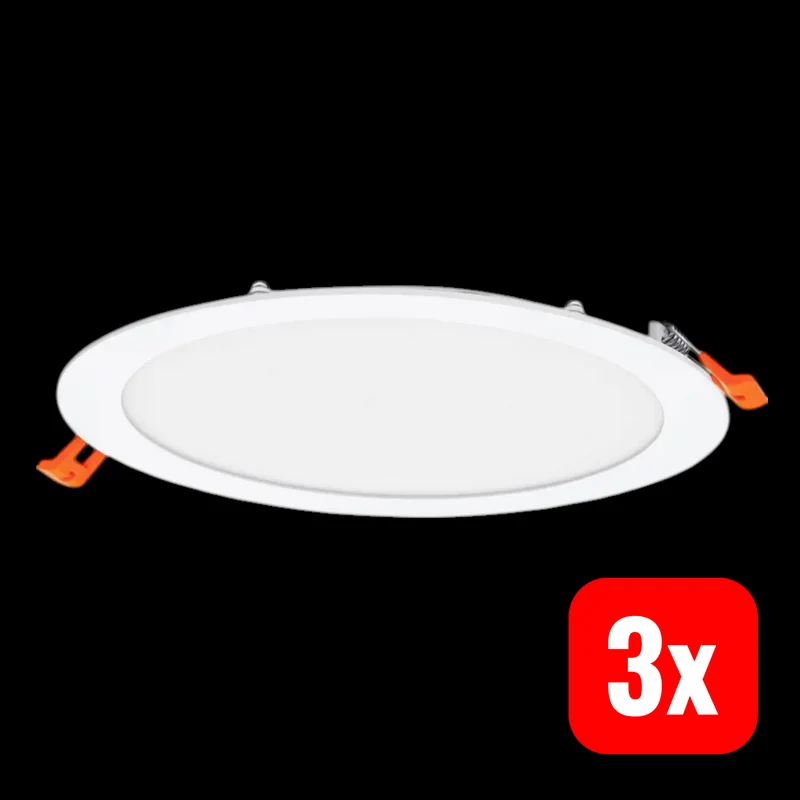 B-Ware OSRAM Downlight Slim 225mm 22W 6500K Panel Einbauleuchte LED Deckenlampe 3 STÜCK