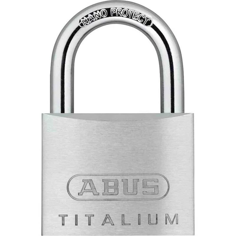B-Ware ABUS Vorhangschloss Zylinderschloss 64TI/50 Titalium 50mm 2 Schlüssel 12 STÜCK