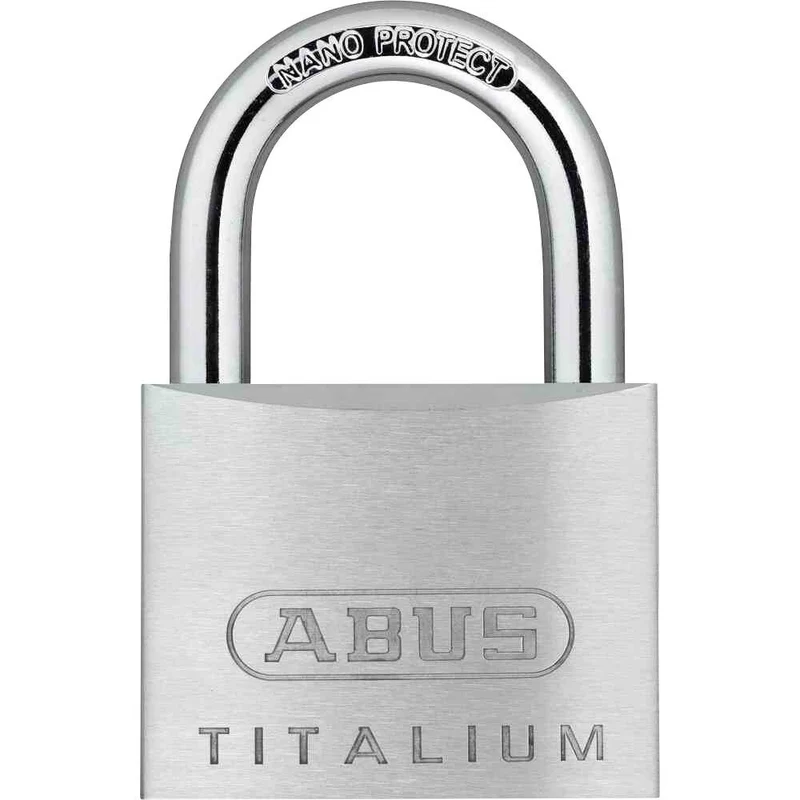 B-Ware ABUS Vorhangschloss Zylinderschloss 64TI/50 Titalium 50mm 2 Schlüssel 12 STÜCK
