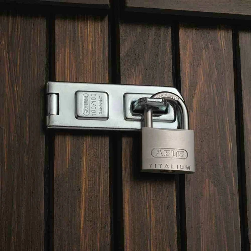 B-Ware ABUS Vorhangschloss Zylinderschloss 64TI/50 Titalium 50mm 2 Schlüssel 12 STÜCK