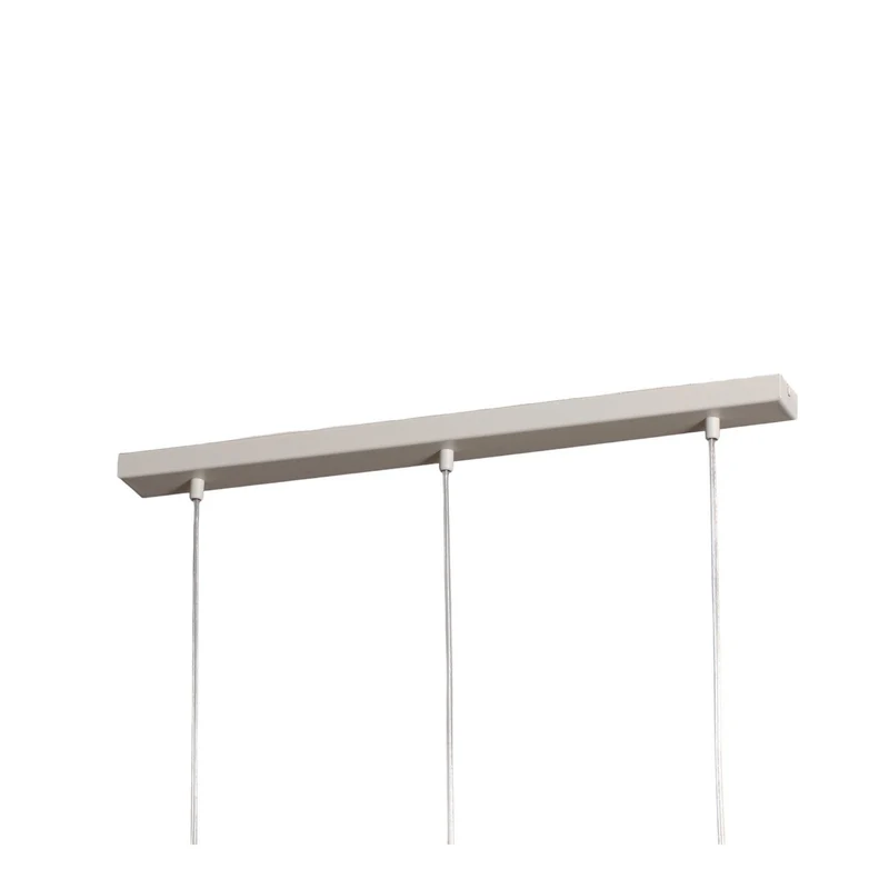 B-Ware Hängeleuchte Rif 3 Hängeleuchte Pendellampe taupe 3-flammig linear Stahl