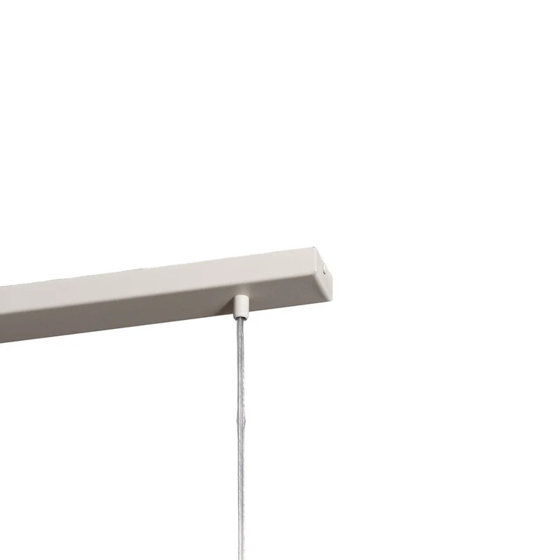B-Ware Hängeleuchte Rif 3 Hängeleuchte Pendellampe taupe 3-flammig linear Stahl