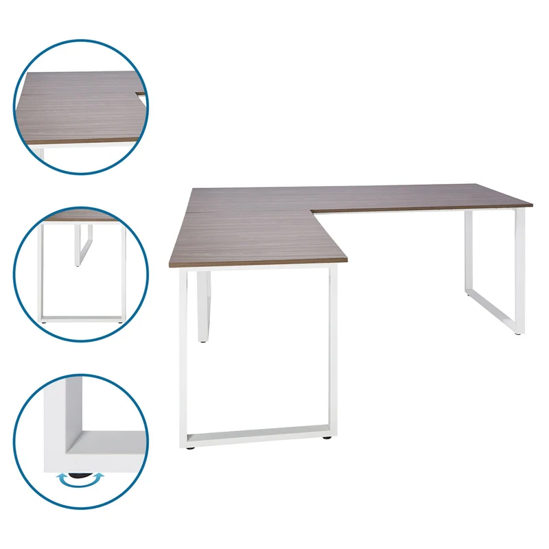B-Ware hjh OFFICE Eckschreibtisch Schreibtisch WORKSPACE XL I 180x180cm SIEHE TEXT/FOTO