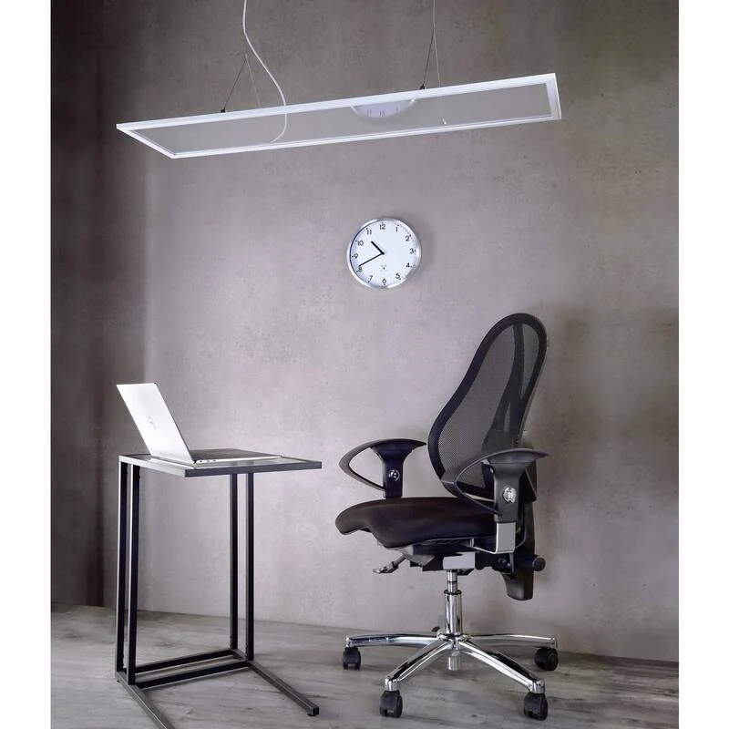 B-Ware Deko-Light Pendelleuchte Hängeleuchte LED weiß eckig Dip-Switch dimmbar