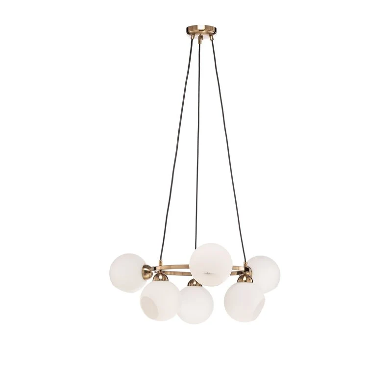 B-Ware Kronleuchter Ramella messing antik 6-flammig Deckenlampe SIEHE TEXT/FOTO