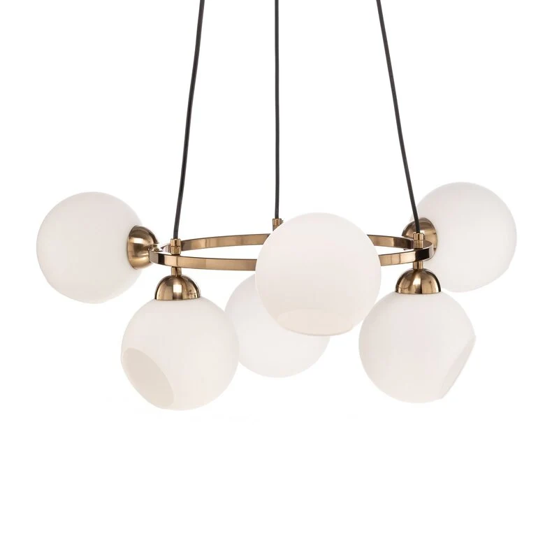 B-Ware Kronleuchter Ramella messing antik 6-flammig Deckenlampe SIEHE TEXT/FOTO