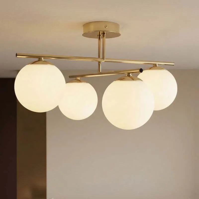 B-Ware Domiluce Deckenleuchte Aurora vierflammig gold Deckenlampe E14 SIEHE TEXT/F634