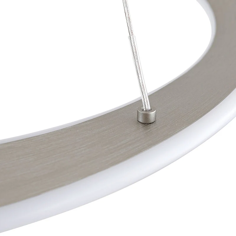 B-Ware Lucande LED Hängeleuchte Pendelleuchte Eloura silber Metall CCT Ø58cm