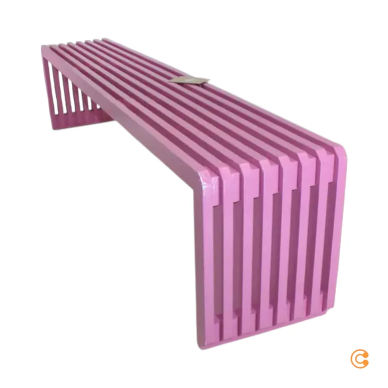 B-Ware HKliving Slatted Bank Sitzbank Holzbank Küchenbank Teakbank SIEHE TEXT/FOTO