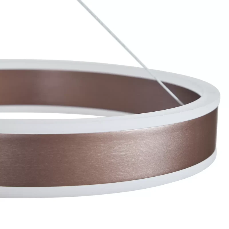 B-Ware Lucande Pendelleuchte Hängeleuchte LED Kolo braun dimmbar Leuchte Esszimmer