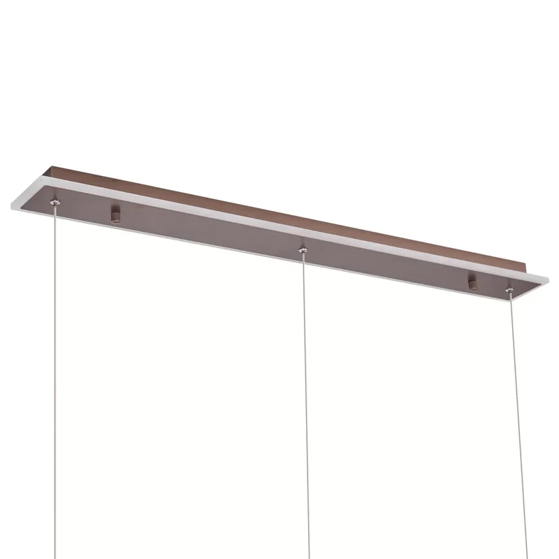 B-Ware Lucande Pendelleuchte Hängeleuchte LED Kolo braun dimmbar Leuchte Esszimmer