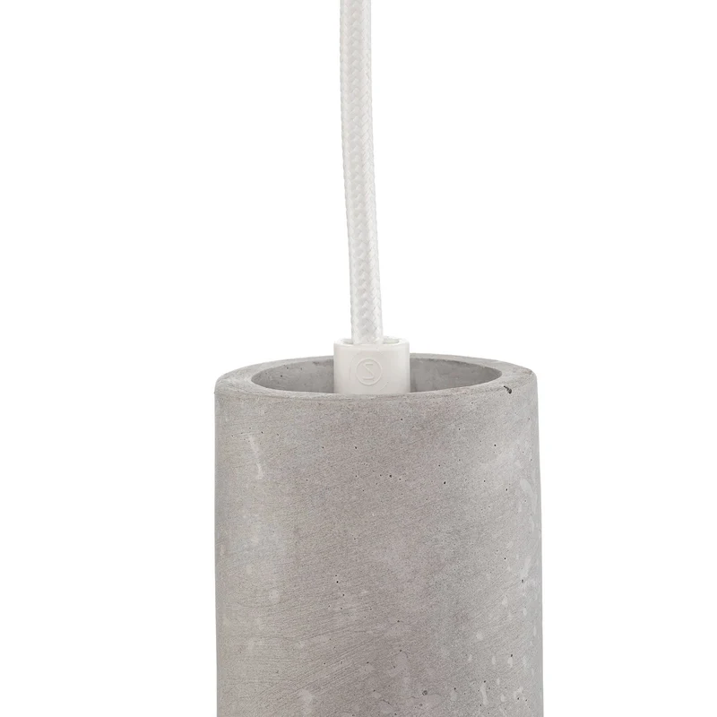 B-Ware SOLLUX Hängeleuchte Pendelleuchte Tube Beton weiß einflammig Lampe GU10 Leuchte