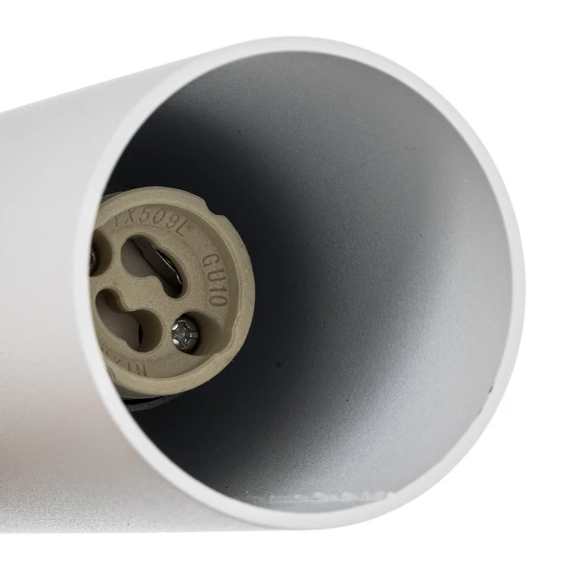 B-Ware SOLLUX Hängeleuchte Pendelleuchte Tube Beton weiß einflammig Lampe GU10 Leuchte