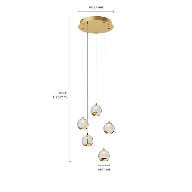 B-Ware Lucande LED Pendelleuchte Hayley Hängelampe Deckenlampe Lampe SIEHE TEXT/FOTO