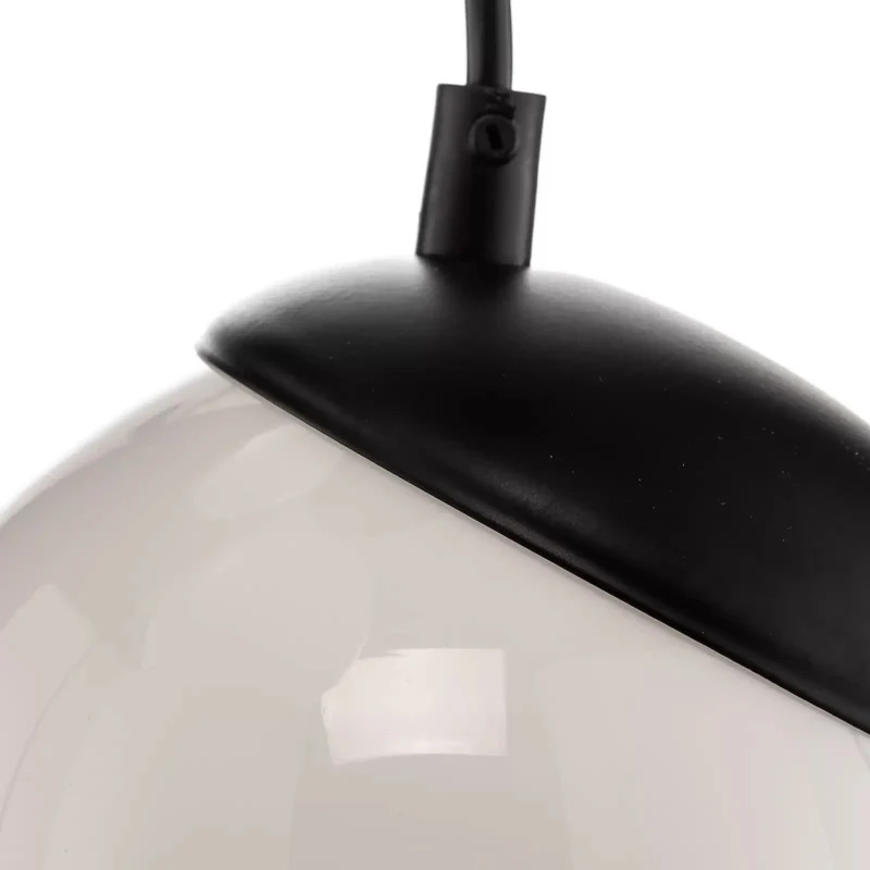 B-Ware Hängeleuchte Sfera 3-flammig Glas/Metall schwarz Hängelampe E14 SIEHE TEXT/FOTO