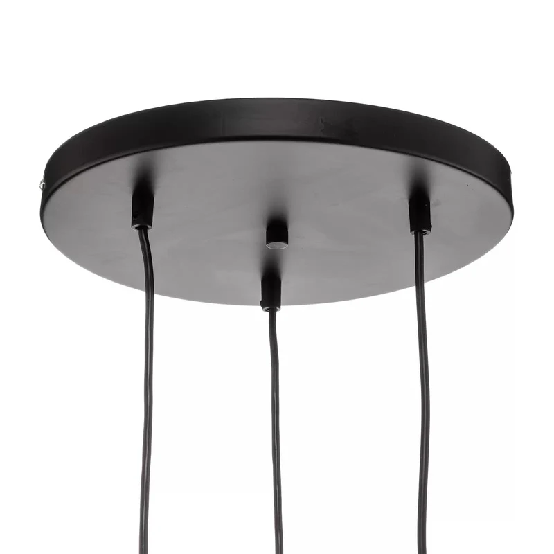 B-Ware Hängeleuchte Sfera 3-flammig Glas/Metall schwarz Hängelampe E14 SIEHE TEXT/FOTO