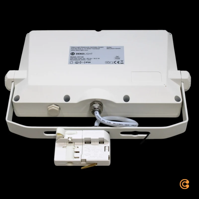 B-Ware Deko-Light LED Strahler Flutlicht 3-Phasen Schienensystem SMD 4000 K Alu Weiß