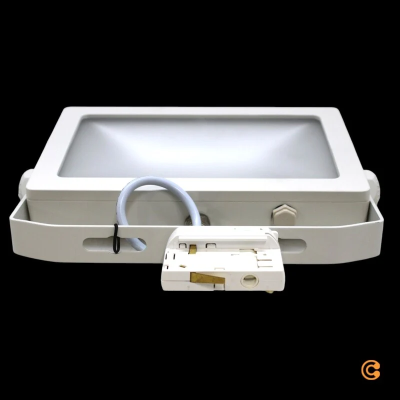 B-Ware Deko-Light LED Strahler Flutlicht 3-Phasen Schienensystem SMD 4000 K Alu Weiß