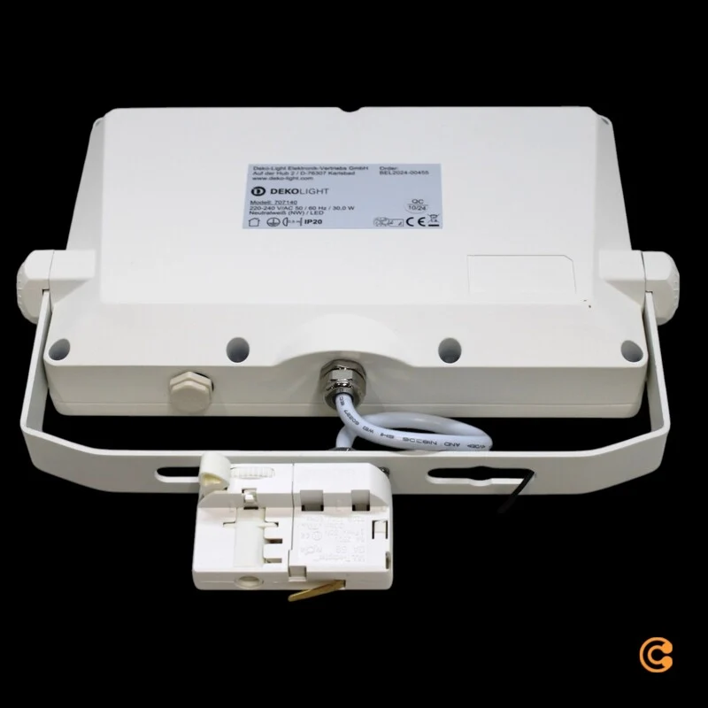 B-Ware Deko-Light LED Strahler Flutlicht 3-Phasen Schienensystem SMD 4000 K Alu Weiß