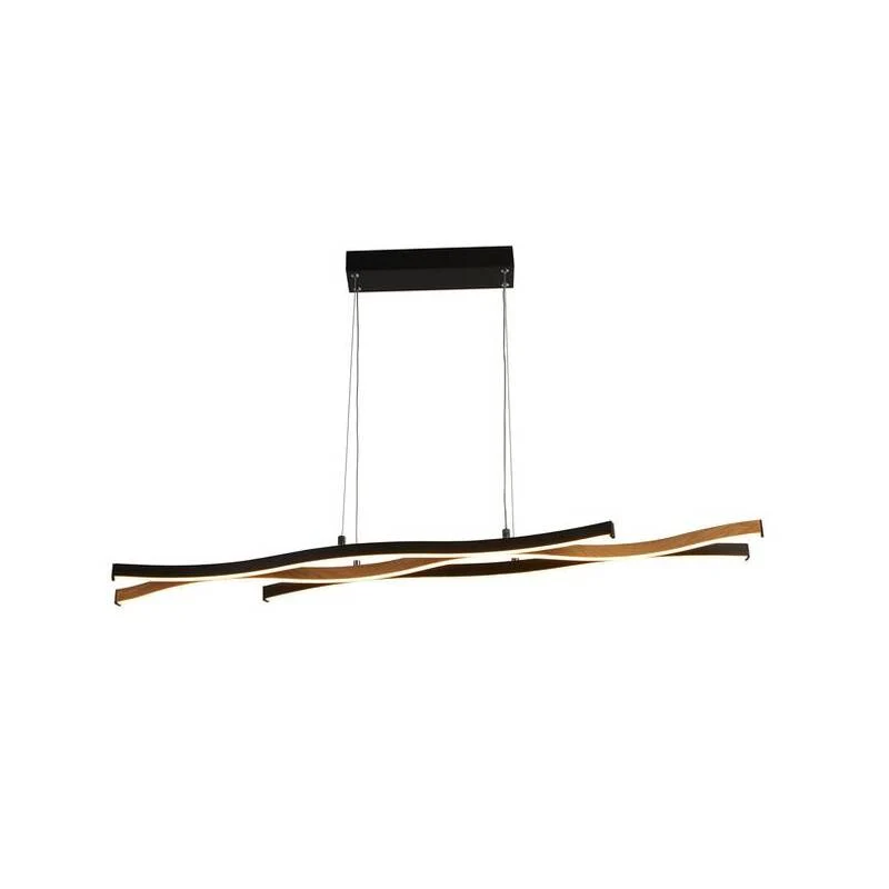 B-Ware Searchlight Hängeleuchte Pendelleuchte LED Bloom Swirl schwarz Leuchtmittel inkl