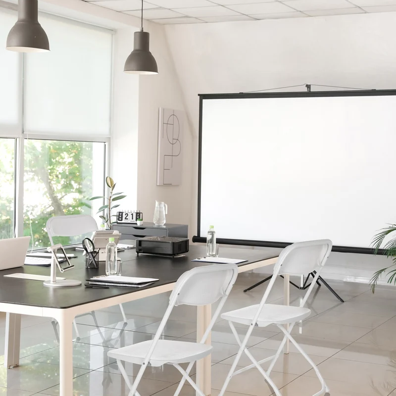 B-Ware hjh OFFICE Besucherstuhl Klappstuhl Stuhl TUDELA XXL W Kunststoff weiß Indoor