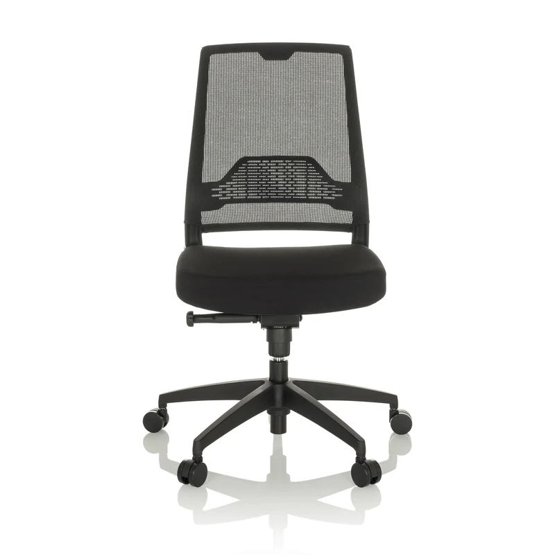 B-Ware hjh OFFICE Bürostuhl Chefsessel Drehstuhl Netzstoff Lendenstütze schwarz