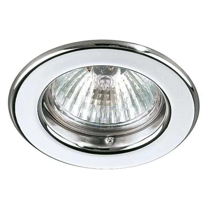 B-Ware Brumberg Einbauleuchte Downlight Halogen GX5.3 Chrom Deckenmontage 50 W 5 STÜCK