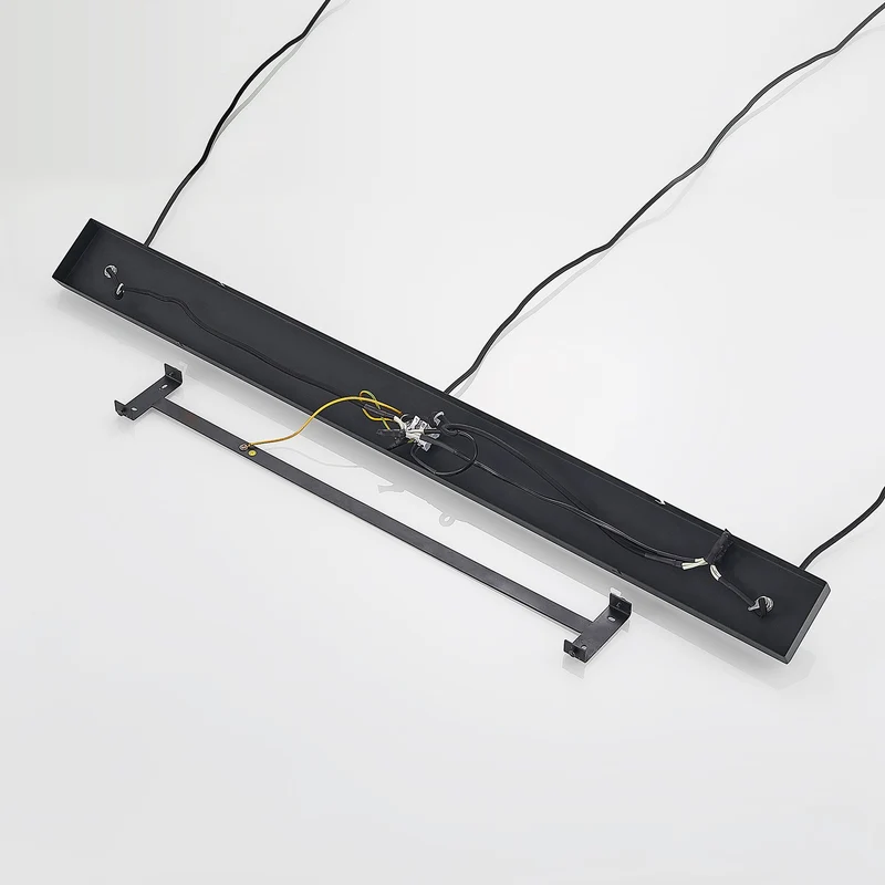 B-Ware Lindby Hängelampe Pendellampe Tarjei schwarz gold Metall Länge 120cm Esszimmer