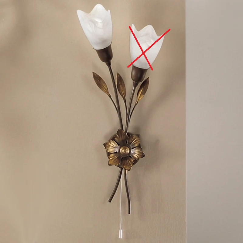 B-Ware CAMPANA Wandleuchte Lampe Blüte Beleuchtung Wandlampe Leuchte SIEHE TEXT/FOTO