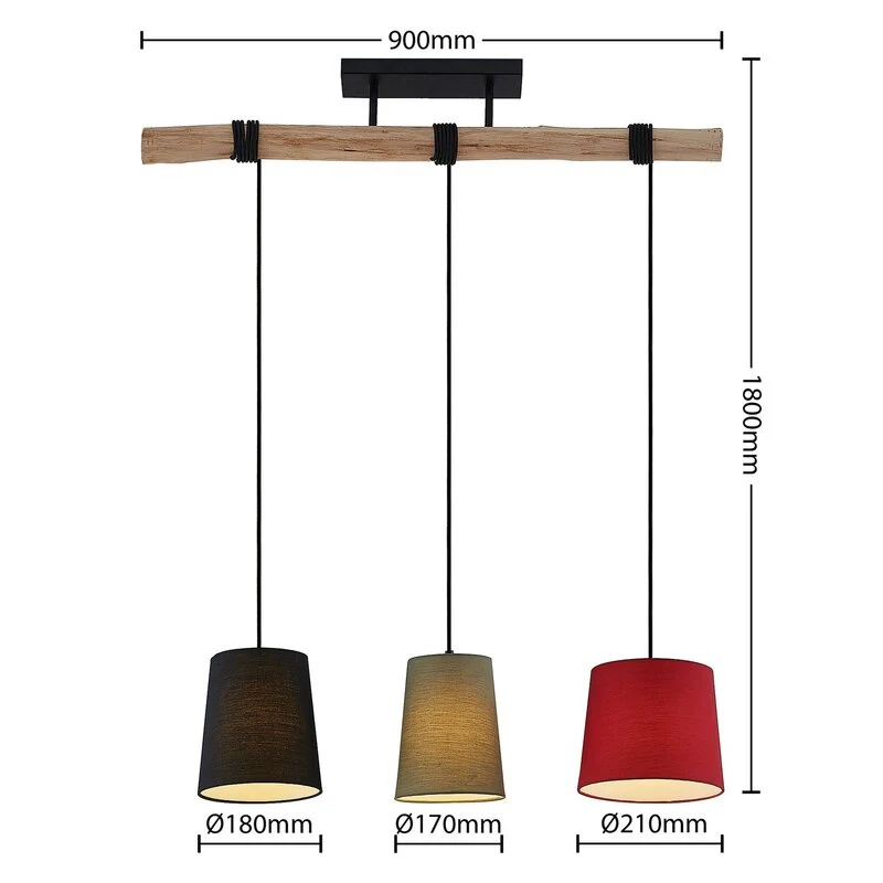 B-Ware Lindby Amilia Pendelleuchte Lampe Hängeleuchte Leuchte Lampe E27 3-fl. dimm164