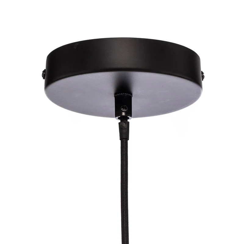 B-Ware Lindby Hängeleuchte Lampe Deckenleuchte Aurinil holzfarben Leinen Ø 48cm E27