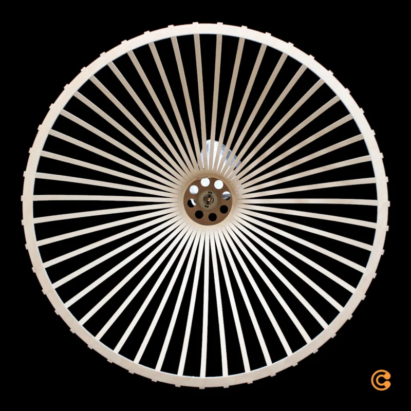B-Ware Secto Victo 4250 Pendelleuchte Deckenlampe Hängeleuchte Ø 56 x H 48 cm weiß