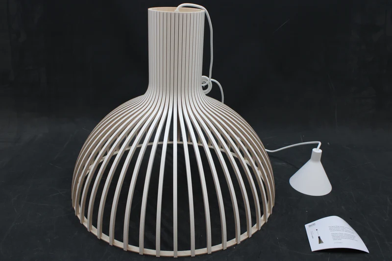 B-Ware Secto Victo 4250 Pendelleuchte Deckenlampe Hängeleuchte Ø 56 x H 48 cm weiß