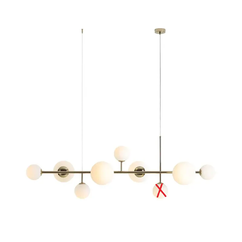 B-Ware ALDEX Hängeleuchte Pendelleuchte Dione Glas gold weiß satiniert SIEHE TEXT/FOTO