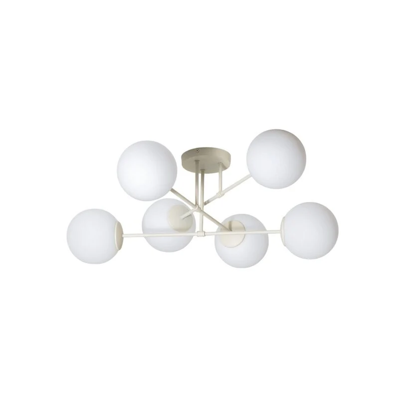 B-Ware HELAM Deckenleuchte Lampe Moon E27 sandfarben Glas 87cm dimmbar SIEHE TEXT/F887