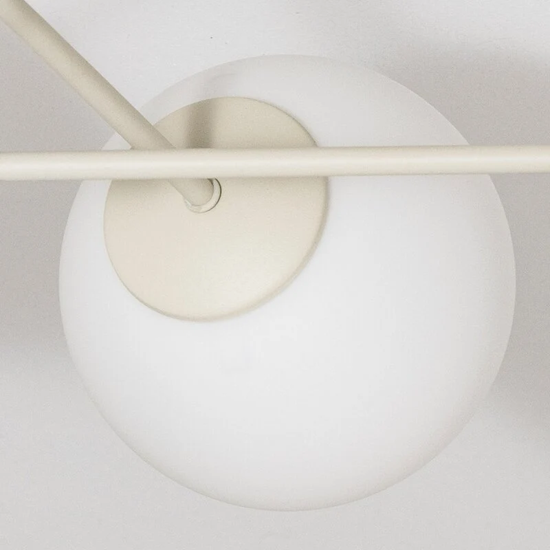 B-Ware HELAM Deckenleuchte Lampe Moon E27 sandfarben Glas 87cm dimmbar SIEHE TEXT/F887