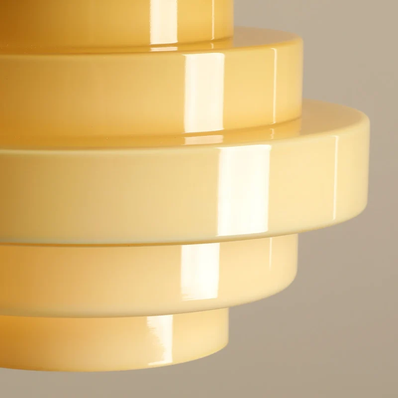 B-Ware ALDEX Hängeleuchte Pendelleuchte Filo Ø28cm Glas Deckenlampe Leuchte gelb Metall