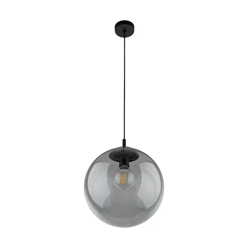 B-Ware Hängeleuchte Esme Glas grafit-transparent, 1-flg. Ø 35 cm SIEHE TEXT/FOTO628