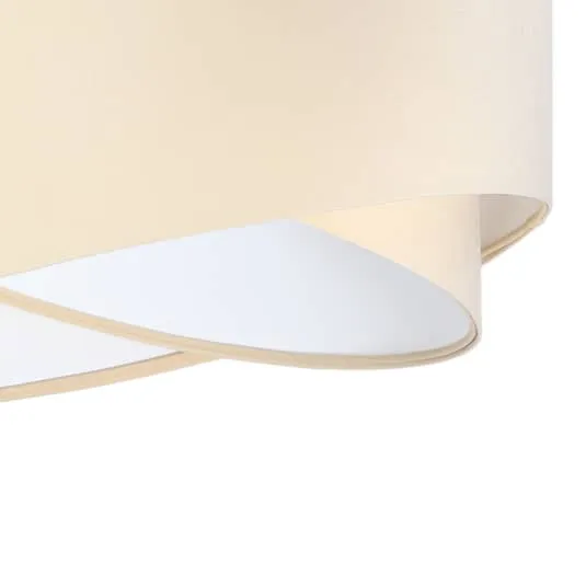 B-Ware Euluna Pendelleuchte Vivien zweifarbig beige/weiß Pendelleuchte Deckenlampe L637