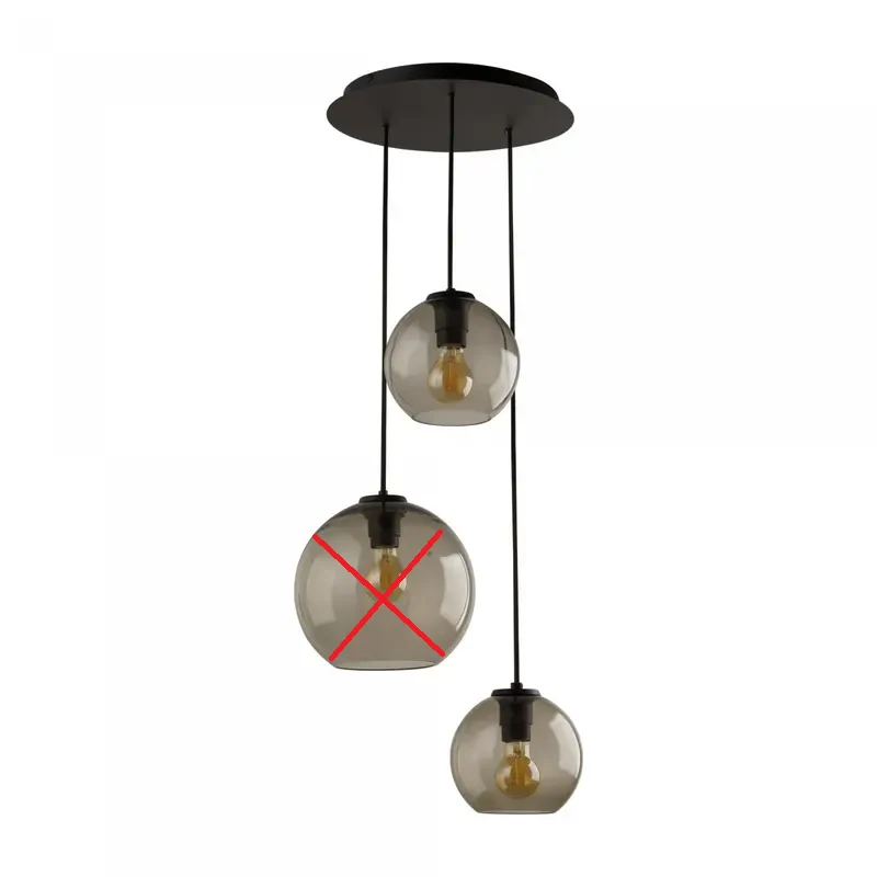 B-Ware Lyora 3-flammige Hängelampe Glas Vetro Pendelleuchte SIEHE TEXT/FOTO