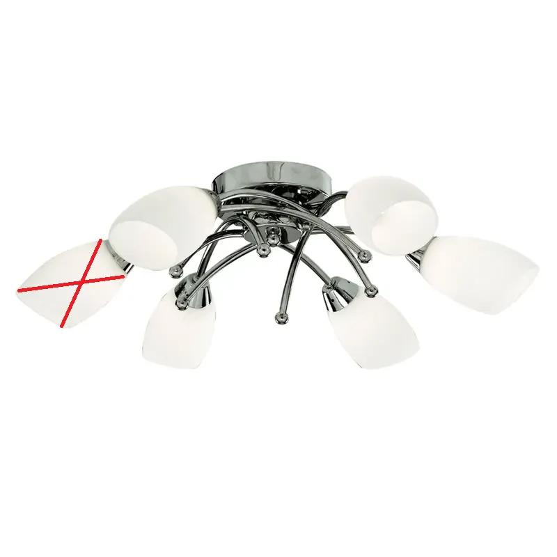 B-Ware Herrliche Deckenleuchte Opera Lampe Kronleuchter 6-flammig SIEHE TEXT/FOTO