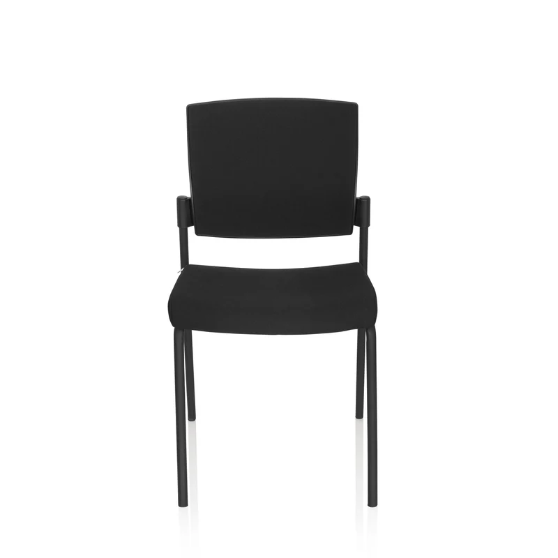 B-Ware hjh OFFICE Besucherstuhl Konferenzstuhl Stuhl schwarz Stoff stapelbar 180kg880