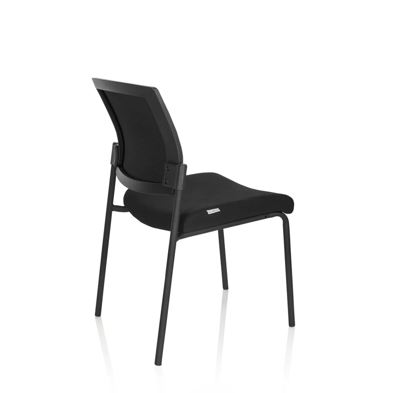 B-Ware hjh OFFICE Besucherstuhl Konferenzstuhl Stuhl schwarz Stoff stapelbar 180kg880