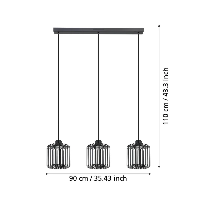 B-Ware EGLO LED-Pendelleuchte Leuchte Hängeleuchte Ginestrone-Z Smart Home schwarz272
